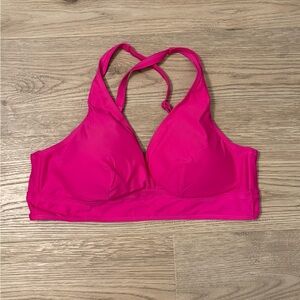 Women's Wireless Hot Pink bikini triangle top